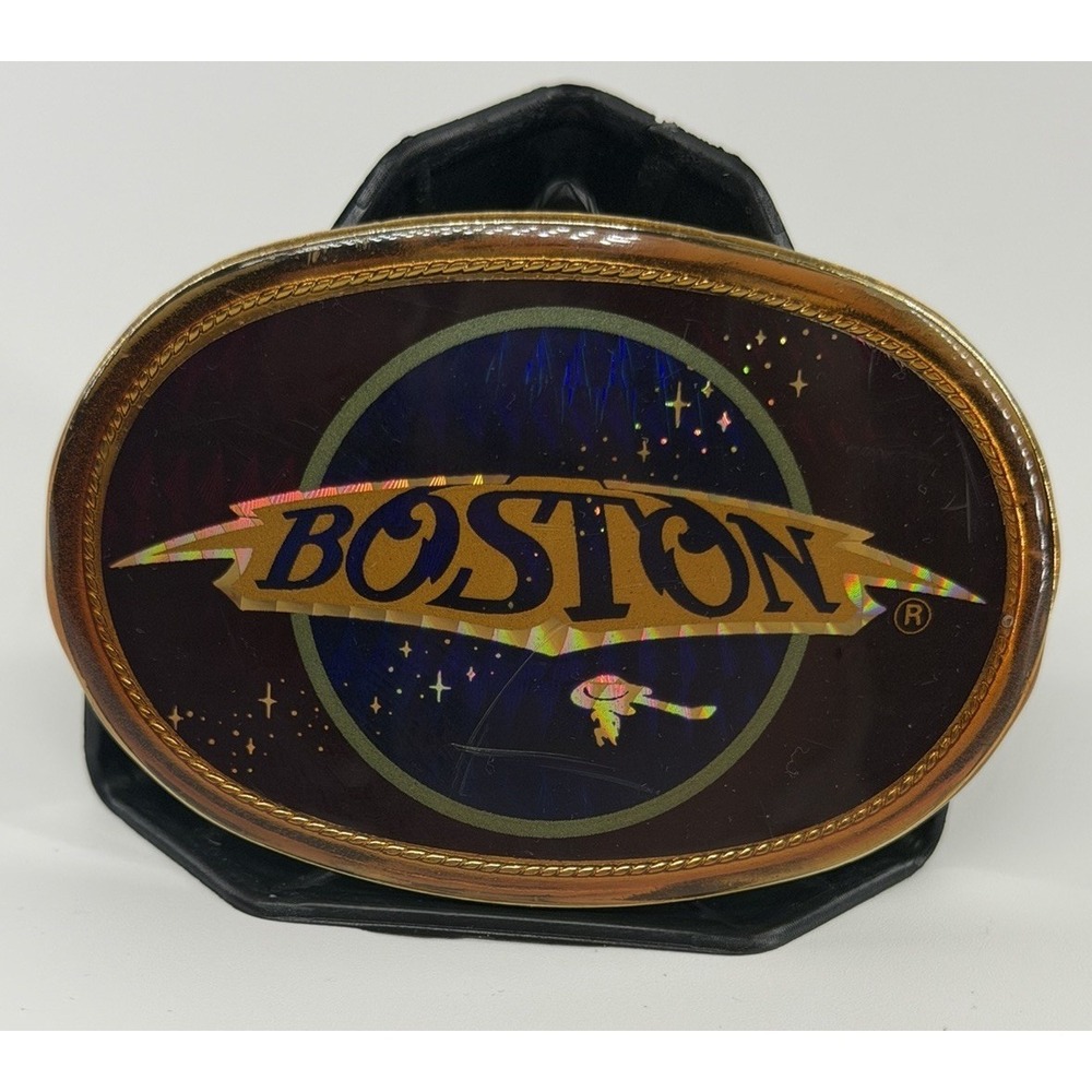 BOSTON‎ VINTAGE 1978 PACIFICA COLLECTIBLE PRISM BELT BUCKLE-Scratches As Shown